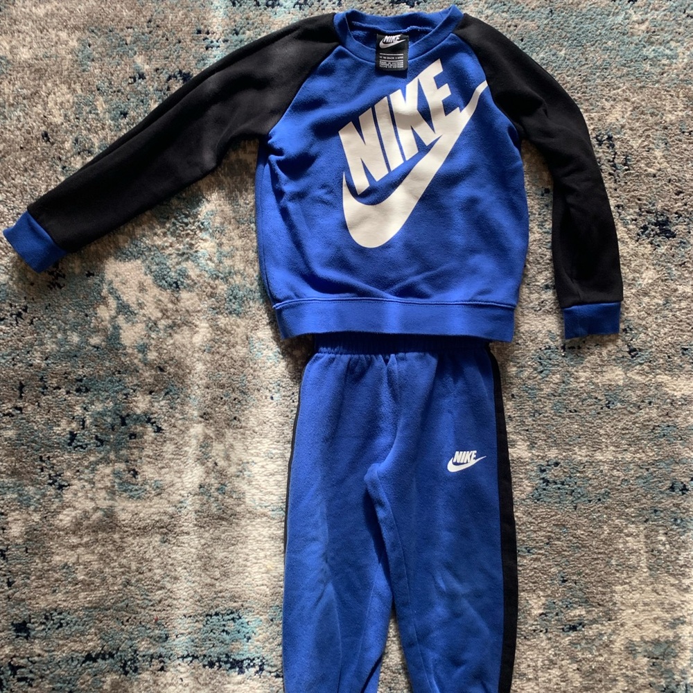 Nike Blue and Black Kids Tracksuit